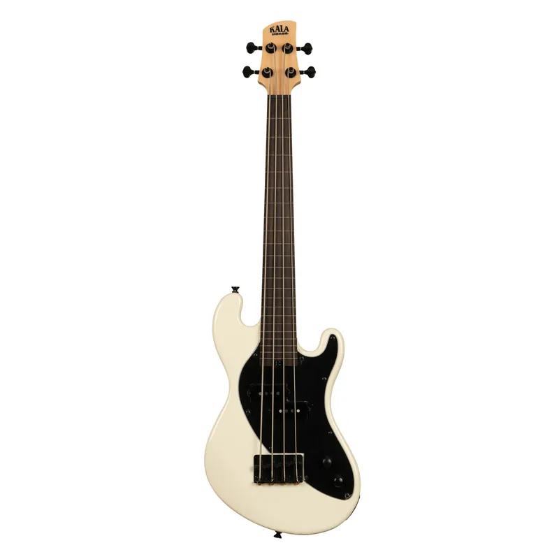 Rabatt U-Bass Solid Body 4-String, Fretless - Sweet Cream with Bag