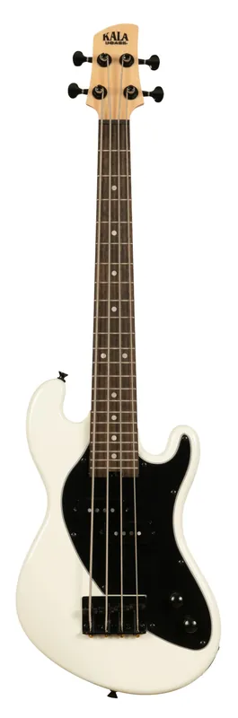 Bestpreis U-Bass Solid Body 4-String, Fretted - Sweet Cream with Bag