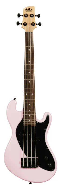 Sichere Zahlung U-Bass Solid Body 4-String, Fretted - Pale Pink with Bag