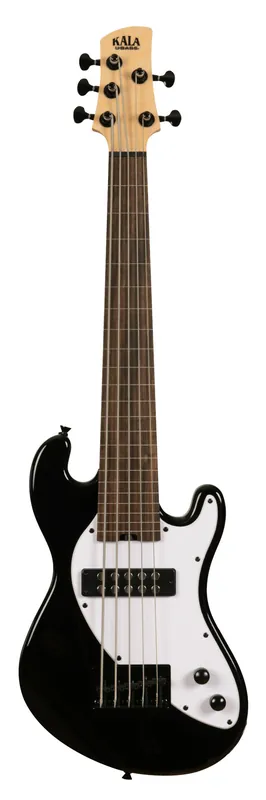 Mega-Angebot U-Bass Solid Body 5-String, Fretless - Jet Black with Bag