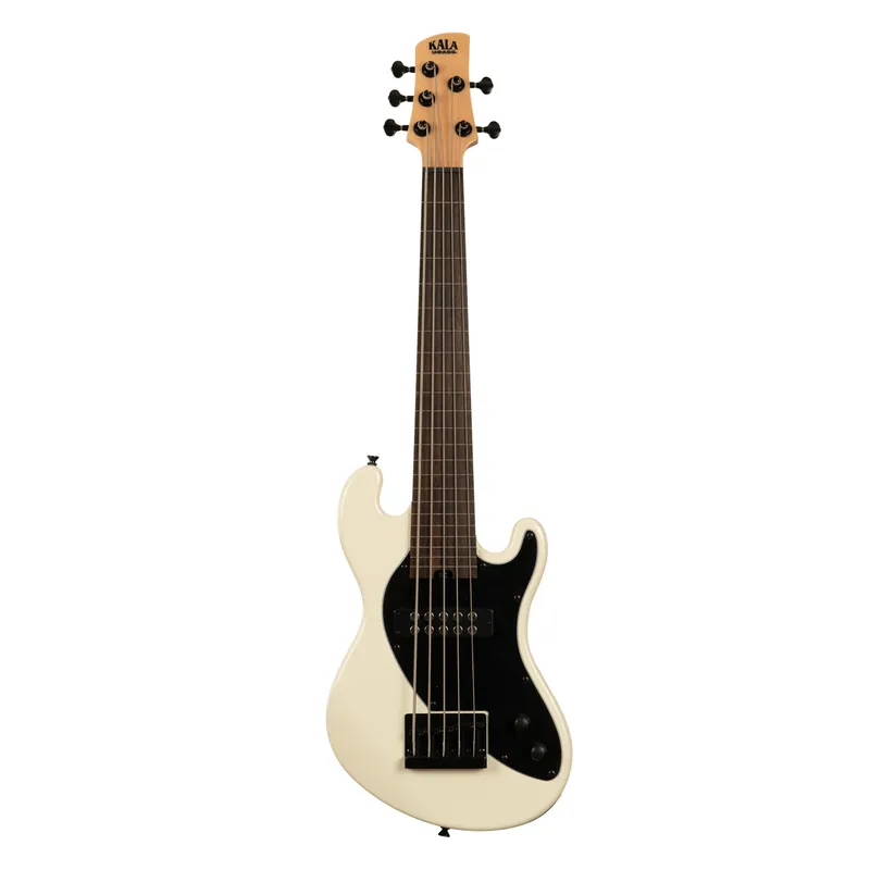 Versand Am Gleichen Tag U-Bass Solid Body 5-String, Fretless - Sweet Cream with Bag