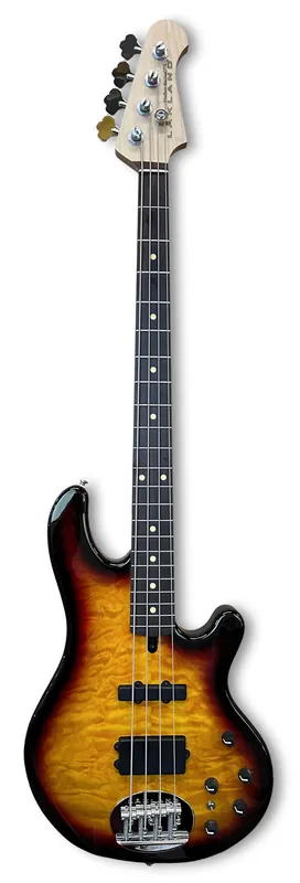 Lakland Skyline 44-02 Deluxe Bass, 4-String - Quilted Maple Top, Three Tone Sunburst Gloss Gratis Versand