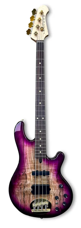 Beliebt Lakland Skyline 44-02 Deluxe Bass, 4-String - Spalted Maple Top, Violet Burst Gloss