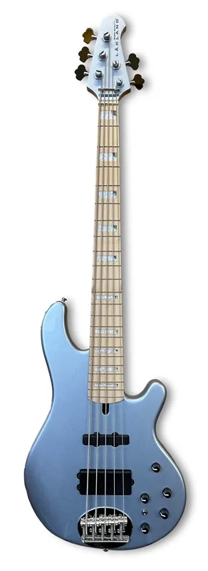 Lakland Skyline 55-02 Custom Bass, 5-String - Ice Blue Metallic Gloss Beliebt