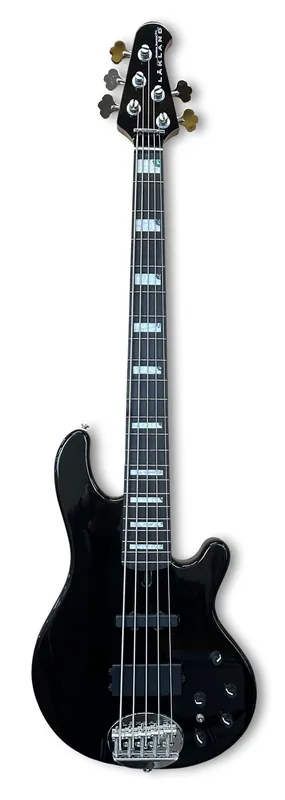 Zertifiziert Lakland Skyline 55-02 Custom Bass, 5-String - Black Sparkle Gloss