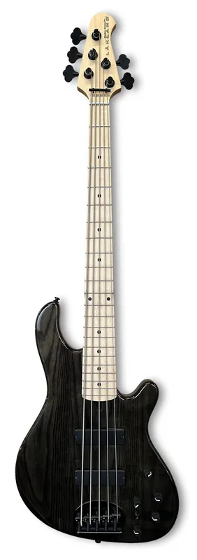 Billig Lakland Skyline 55-OS Bass, 5-String - Translucent Black Gloss