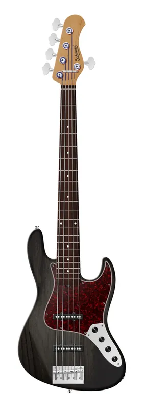 Abverkauf Sadowsky MasterBuilt 20-Fret Ultra Vintage J/J Bass, Red Alder Body, Morado Fingerboard, 5-String - Nirvana Black Transparent Satin