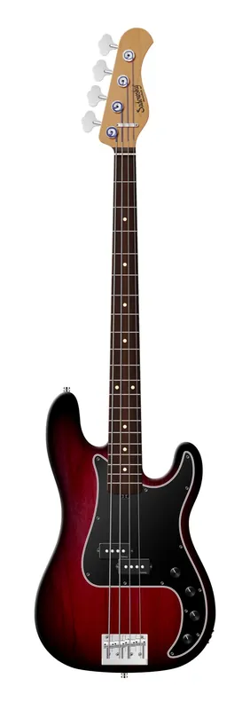 Versand Am Gleichen Tag Sadowsky MasterBuilt 20-Fret Ultra Vintage P Bass, Red Alder Body, Morado Fingerboard, 4-String - Burgundy Blackburst Transparent Satin