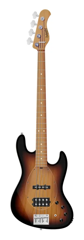 Abverkauf Sadowsky MasterBuilt 21-Fret Vintage M/J Bass, Swamp Ash Body, Roasted Maple Fingerboard, 4-String - '59 Burst Transparent Satin