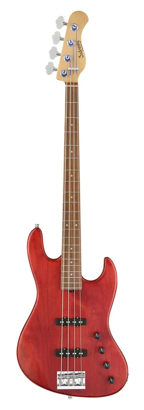 Versand Am Gleichen Tag Sadowsky MasterBuilt 21-Fret Standard J/J Bass, Red Alder Body, Morado Fingerboard, 4-String - Burgundy Red Transparent Satin
