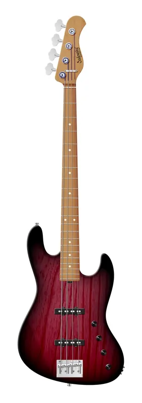 Angebot Sadowsky MasterBuilt 21-Fret Standard J/J Bass, Swamp Ash Body, Roasted Maple Fingerboard, 4-String - Burgundy Blackburst Transparent Satin