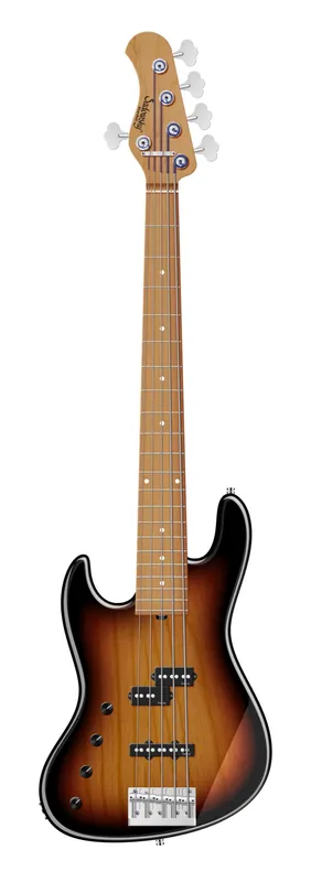 Wochenendangebot Sadowsky MasterBuilt 21-Fret Verdine White Artist Line, Swamp Ash Body, Roasted Maple Fingerboard, 5-String, Lefthand - '59 Burst Transparent High Polish