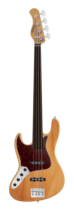 Abverkauf Sadowsky MasterBuilt 22-Fret Will Lee Artist Line, Red Alder Body, Tigerstripe Ebony Fingerboard, 4-String, Fretless, Lefthand - Natural Transparent Satin