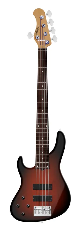 Zertifiziert Sadowsky MasterBuilt 24-Fret Modern Bass, Red Alder Body, Morado Fingerboard, 5-String, Lefthand - Almond Sunburst Transparent Satin