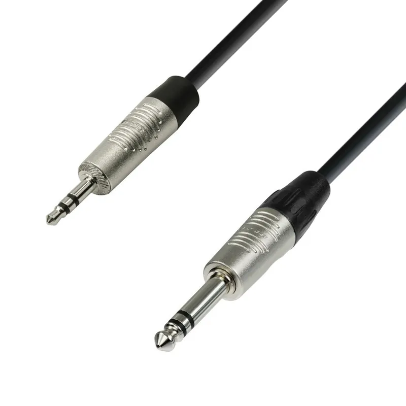 Nur Für Kurze Zeit Adam Hall Cables 4 STAR BVW 0300 - Audiokabel REAN © 3,5 mm Klinke stereo auf 6,3 mm Klinke stereo 3