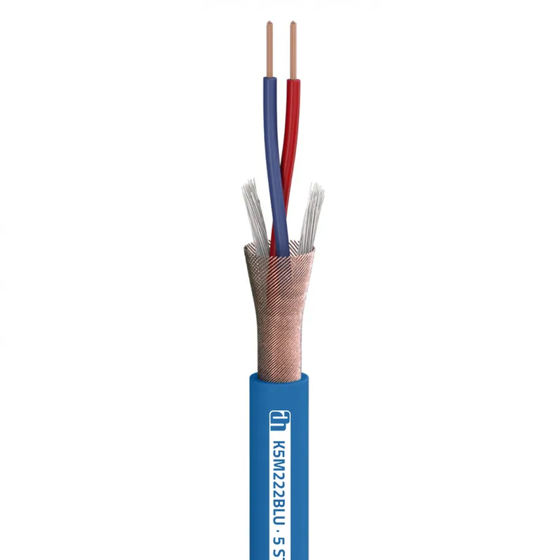 Abverkauf Adam Hall Cables 5 STAR M 222 BLU - Mikrofonkabel 2 x 0.22 mm² blau