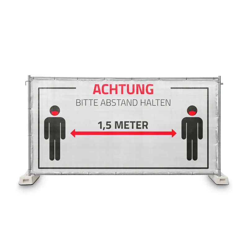 Adam Hall Accessories 0159 ABSTAND - Hinweisblende "Bitte Abstand halten" Gaze Typ 800 1,76 x 3,41 m Online Kaufen