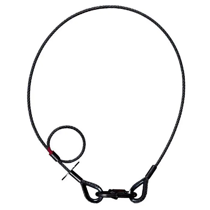 Solange Der Vorrat Reicht Adam Hall Accessories S 58102 SKB - Saveking® Sicherungsseil 5mm , 1m, beids. Kausche, schwarz