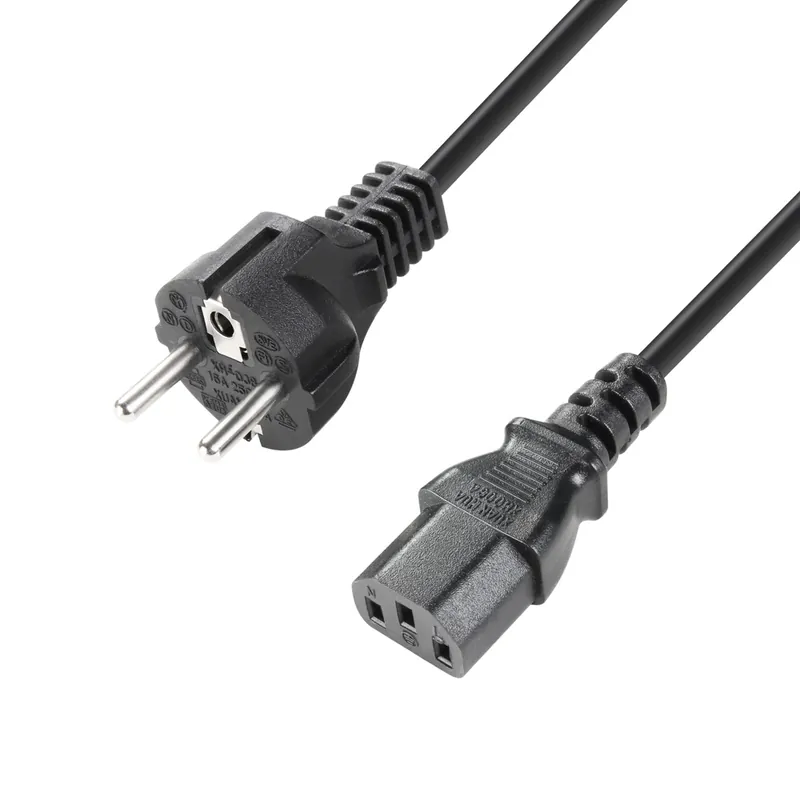 Abverkauf Adam Hall Cables 8101 KH 0500 - Kaltgerätekabel CEE 7/7 - C13 5 m