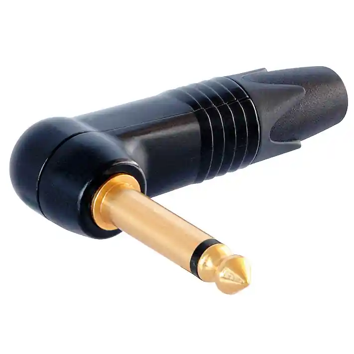 Zertifiziert Neutrik NP2RX-B - 6,3 mm Winkelklinke mono schwarz