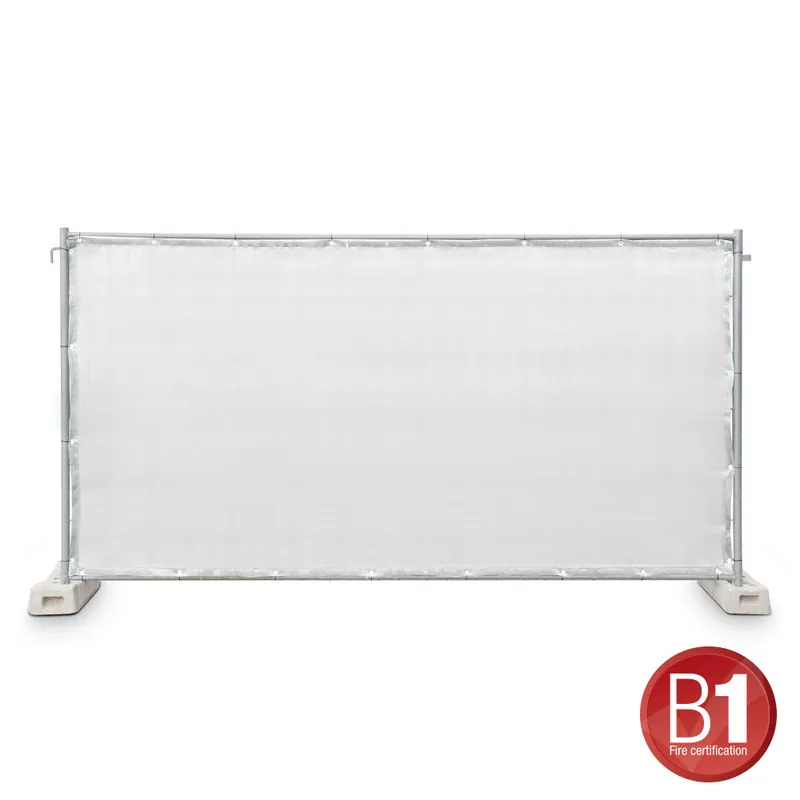Adam Hall Accessories 0159 X BAU 3 - Bauzaunblende Gaze Typ 800 1,76x3,41m geöst, weiß Knallerangebot
