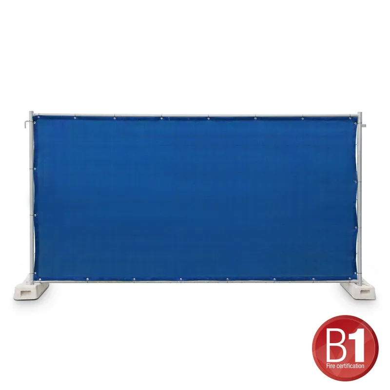Adam Hall Accessories 0159 X BAU 6 - Bauzaunblende Gaze Typ 800 1,76x3,41m geöst, hellblau Preiswert