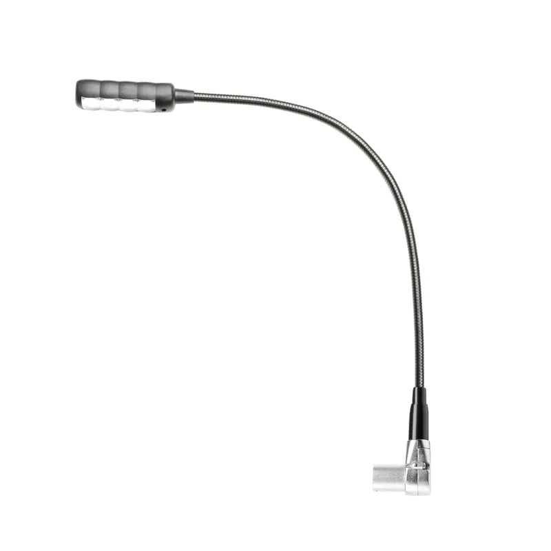 Adam Hall Stands SLED 1 ULTRA XLR 4 AC - Gewinkelte 4-pol XLR Schwanenhalsleuchte mit 4 COB LEDs und Kostenfreie Lieferung