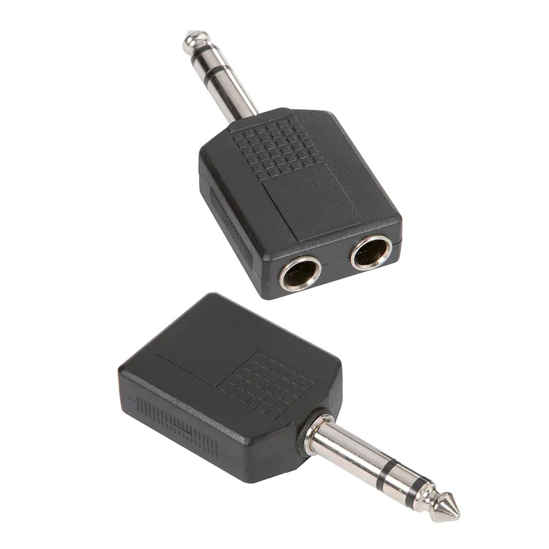 Neu Im Sortiment Adam Hall Connectors 7546 - Y-Adapter 2 x 6,3 mm stereo Klinke female auf 6,3 mm stereo Klinke male