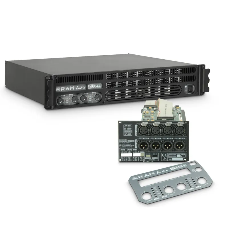 Expressversand Ram Audio S 6044 DSP - PA Endstufe 4 x 1480 W 4 Ohm inkl. DSP Modul