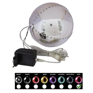 EUROPALMS LED Snowball 15cm, rosa Expressversand