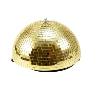Zertifiziert EUROLITE Spiegel-Halbkugel 30cm gold motorisiert
