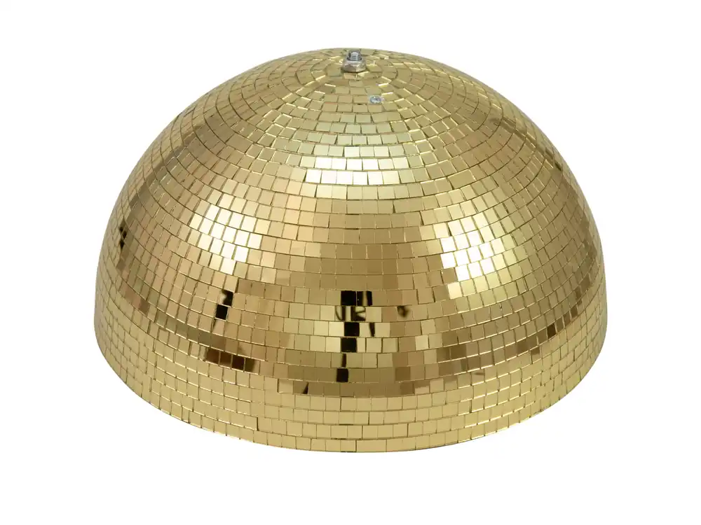 Markenware EUROLITE Spiegel-Halbkugel 40cm gold motorisiert