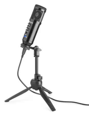 VONYX "CM320B" USB Großmembran Studio-/Recording Mikrofon Set mit Echo/Volume Control Garantierte Lieferung