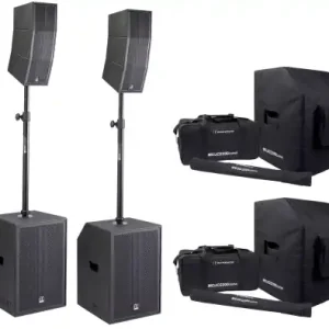 AUDIOPHONY "MOJO2200Curve Set" Aktives Säulen-Array PA-System mit DSP Billig