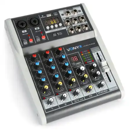 Angebot VONYX "VMM-K402" 4-Kanal USB Mischpult mit DSP