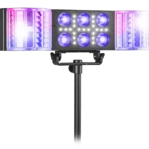 Super-Preis FUZZIX "DerbyStar2" LED Party Lichtanlage mit Stativ & Fernbedienung