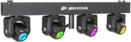 Finale Aktion JB SYSTEMS "QUADRA MOVE" Moving Head Bar mit 4x 40W RGBW LEDs