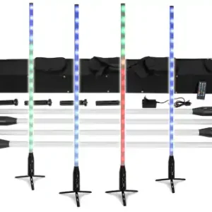 EUROLITE "AKKU Slim Tube AIR Set" 4 Akku LED Sticks mit Tasche und Funk-Fernbedienung Top-Seller