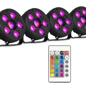 FUZZIX "Comet M06" Party Par Set mit IR-Fernbedienung Top-Angebot