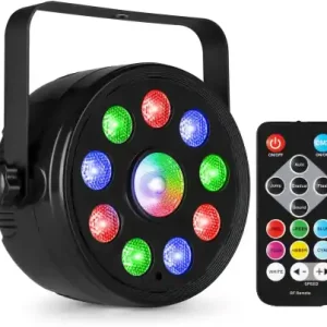 Ausverkauf FUZZIX "PLF15" RGB LED DMX Scheinwerfer mit 9x 2 + 1x 6 Watt & IR-Fernbedienung