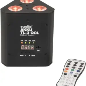 Highlight EUROLITE "AKKU TL-3" QCL Trusslight 3x 4 Watt RGB+UV LED mit QuickDMX-Transceiver