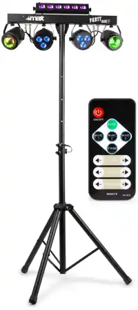 Nur Heute MAX "PARTYBAR 10" LED Lichtset inkl. Stativ und IR-Fernbedienung zum Spitzenpreis