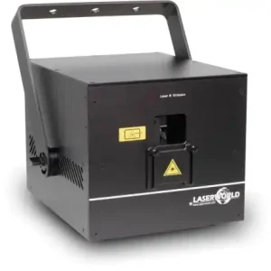 LASERWORLD "Cube 7" App steuerbarer 7 Watt Akku Weißlicht Laser, 30k, ILDA, DMX, Auto/Sound Neue Ware
