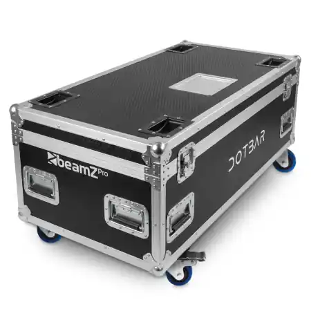 Wochenendangebot BeamZPro "DOTBAR Flightcase" für 4 DOTBARS & 2 Base Plates, mit Rollen