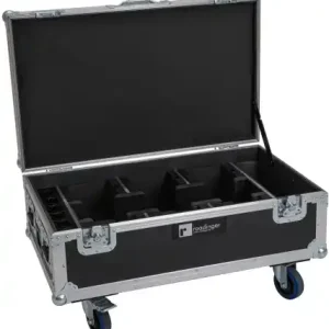 Garantierte Lieferung ROADINGER Flightcase für 6x AKKU UP-4 QCL Spot QuickDMX MK2 mit Ladefunktion und Rollen