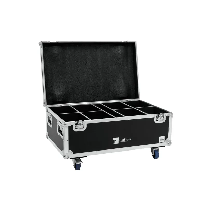 ROADINGER Flightcase 8x LED IP PAR 7x10W RGBL Neu