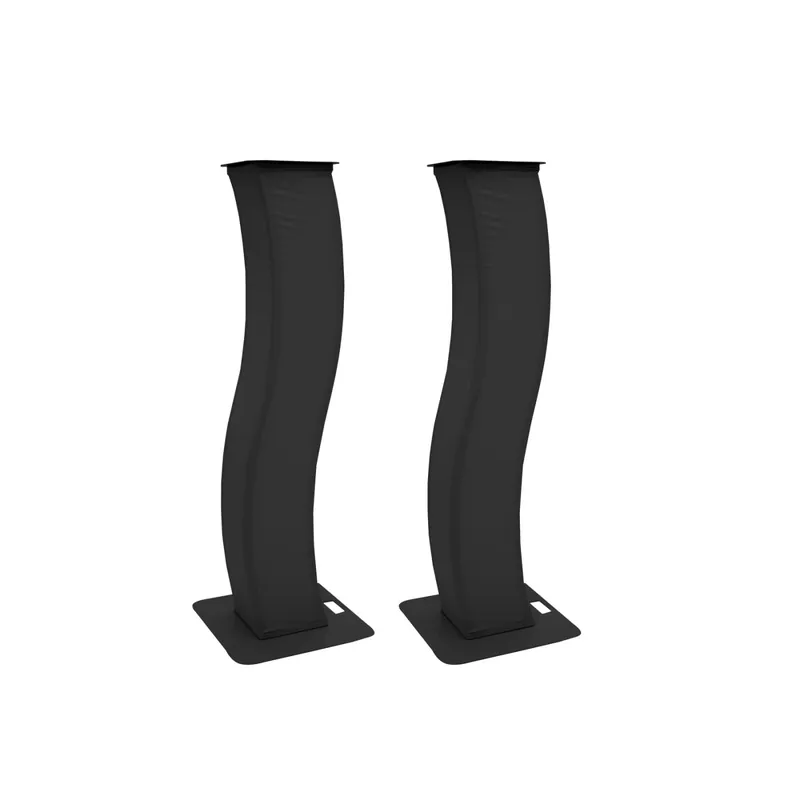 EUROLITE 2x Stage Stand 150cm geschwungen inkl. Cover und Tasche, schwarz Sichere Zahlung