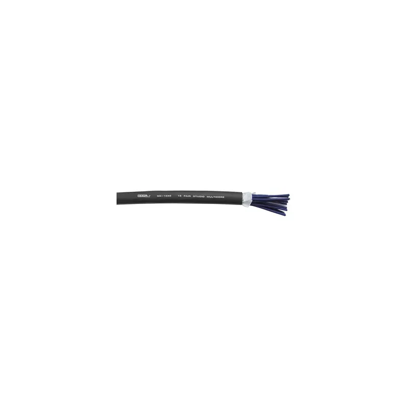 Ausverkauf DAP - MK-1622 Studio Multicore 16-paariges Kabel, einfach geschirmt, Preis pro Meter, schwarze Ummantelung