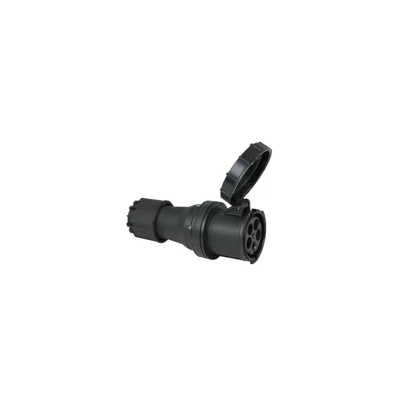 Preisreduziert PCE - CEE 125A 400V 5p Plug Female Schwarz, IP67