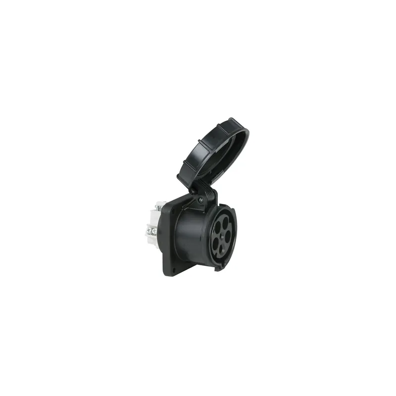 Kostenfreie Lieferung PCE - CEE 63A 400V 5p Socket Female Schwarz, IP67